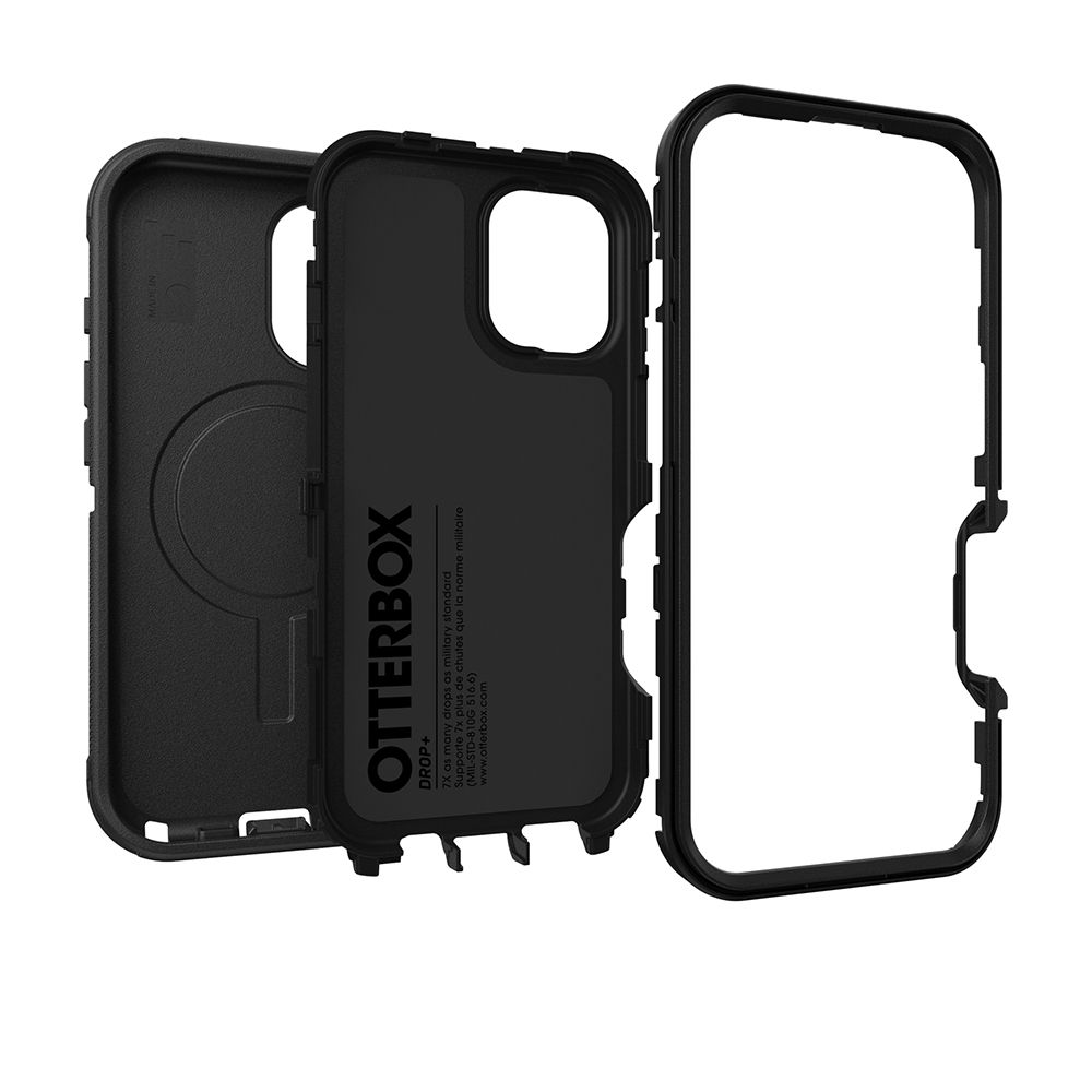 OTTERBOX iPhone 16 6.1吋 Defender 防禦者系列保護殼-黑(支援MagSafe)