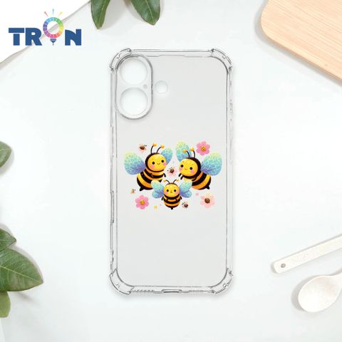 TRON IPhone 16 3隻可愛的蜜蜂 四角防摔殼 手機殼