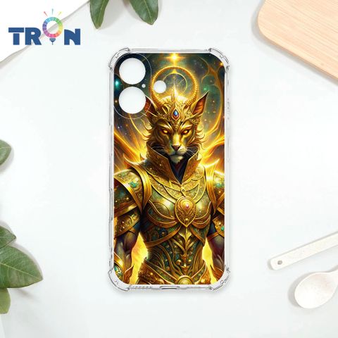 TRON IPhone 16 身披金甲的貓 四角防摔殼 手機殼