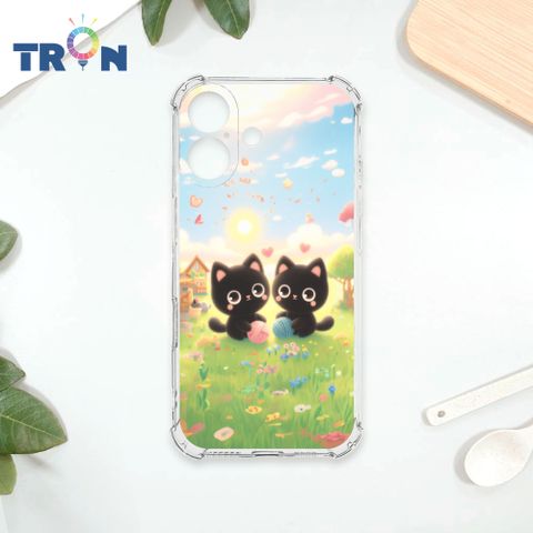 TRON IPhone 16 貓咪與毛線球系列 四角防摔殼 手機殼
