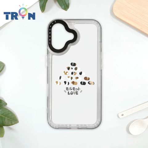 TRON iPhone 16 走來走去天竺鼠疊疊樂 太空殼 透白款 手機殼