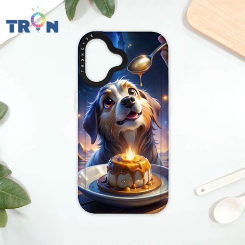 TRON iPhone 16 吃布丁的動物 太空殼 透白款 手機殼