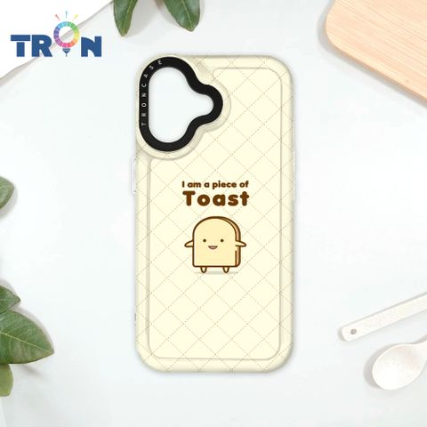 TRON iPhone 16 吐司麵包君心情系列 太空殼 透白款 手機殼