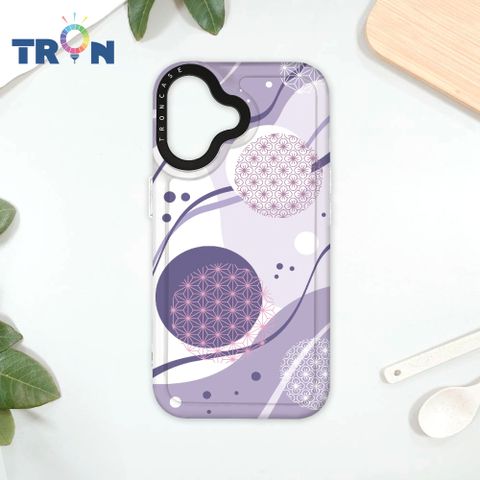 TRON iPhone 16 日系和風圓點水球系列 太空殼 透白款 手機殼