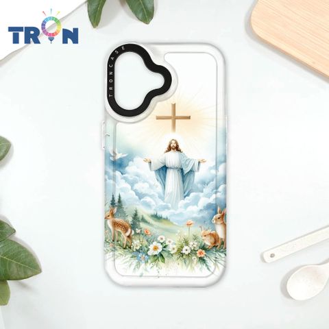 TRON iPhone 16 耶穌水彩 太空殼 透白款 手機殼