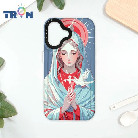 TRON iPhone 16 聖母水彩 太空殼 透白款 手機殼