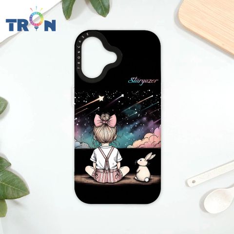 TRON iPhone 16 觀星小女孩 太空殼 透黑款 手機殼