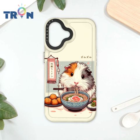 TRON IPhone 16 萌一番拉麵屋 太空殼 透黑款 手機殼