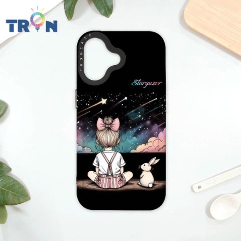 TRON IPhone 16 觀星小女孩 太空殼 透黑款 手機殼