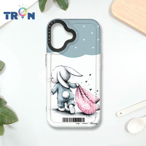 TRON iPhone 16 小動物的小被被  載具 MAGSAFE 磁吸 太空殼 透黑款 手機殼