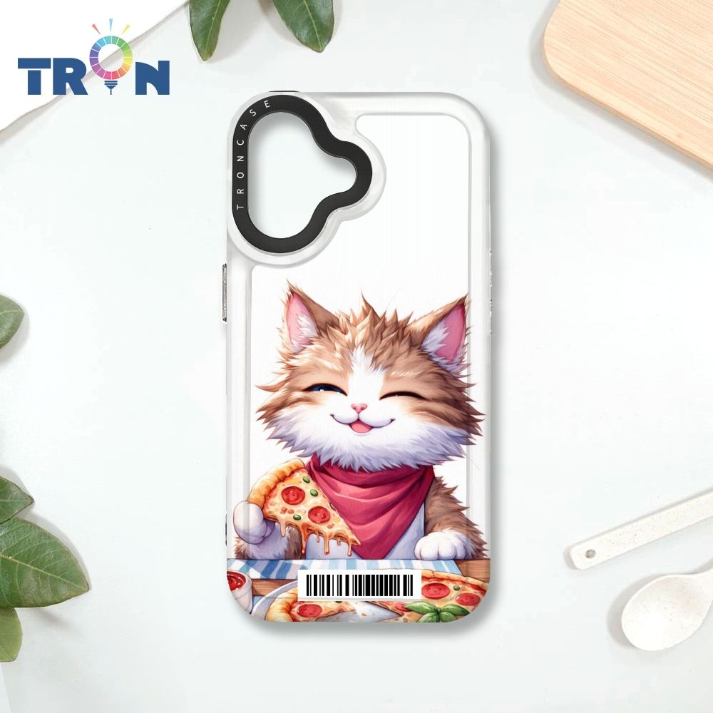  TRON iPhone 16 貓咪美食評鑑家  載具 MAGSAFE 磁吸 太空殼 透黑款 手機殼