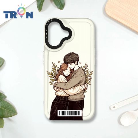 TRON iPhone 16 情侶深情擁抱彩色背景系列  載具 MAGSAFE 磁吸 太空殼 透白款 手機殼