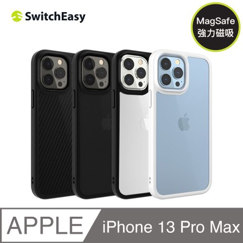 SwitchEasy 魚骨牌 iPhone 13 Pro Max 6.7吋 AERO Plus 超薄防摔殼, 霧透黑(防摔支援MagSafe)