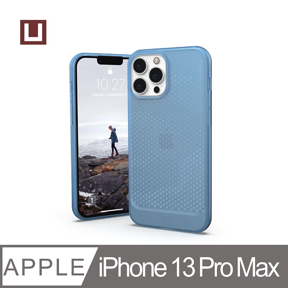 UAG [U] iPhone 13 Pro Max 耐衝擊保護殼-亮透藍