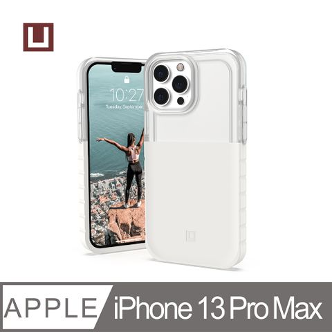 [U] iPhone 13 Pro Max 耐衝擊雙彩透明保護殼-白