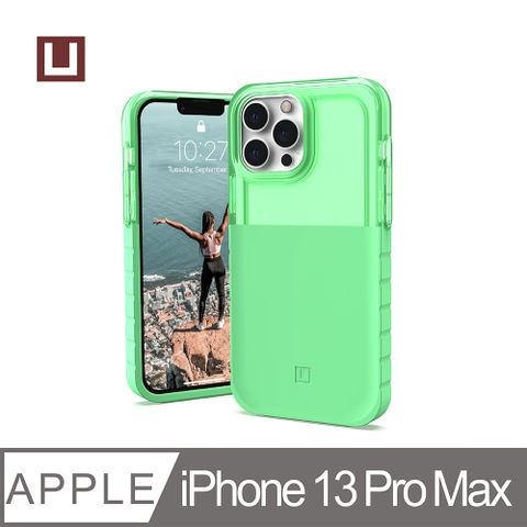 [U] iPhone 13 Pro Max 耐衝擊雙彩透明保護殼-綠