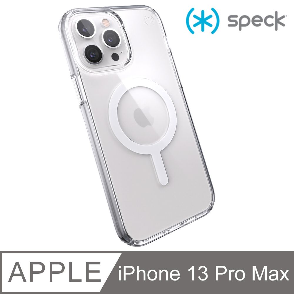 Speck  iPhone 13 Pro Max (6.7吋) Presidio Perfect-Clear MagSafe相容透明抗菌防摔殼