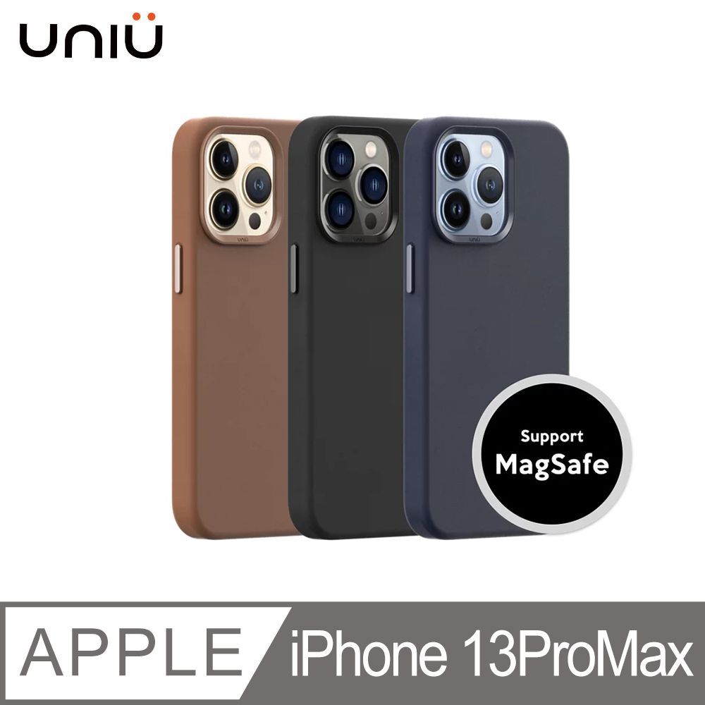 UNIU iPhone 13 Pro Max | CUERO MAX 磁吸防刮真皮防摔殼 MagSafe