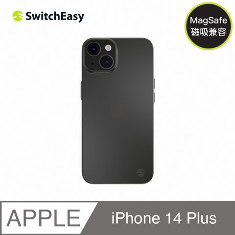 SwitchEasy 魚骨牌 iPhone 14 Plus 6.7吋 0.35 極致輕薄手機保護殼,透黑