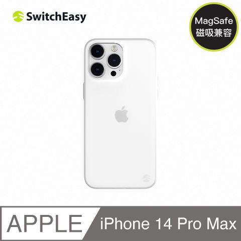 SwitchEasy 魚骨牌 iPhone 14 Pro Max 6.7吋 0.35 極致輕薄手機保護殼,透白