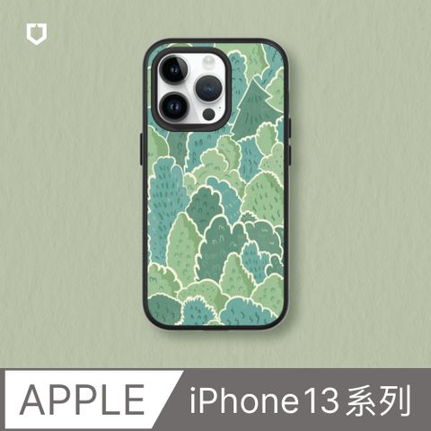 【犀牛盾】iPhone 13系列SolidSuit防摔背蓋手機殼∣獨家設計-靜謐森林(多色可選)