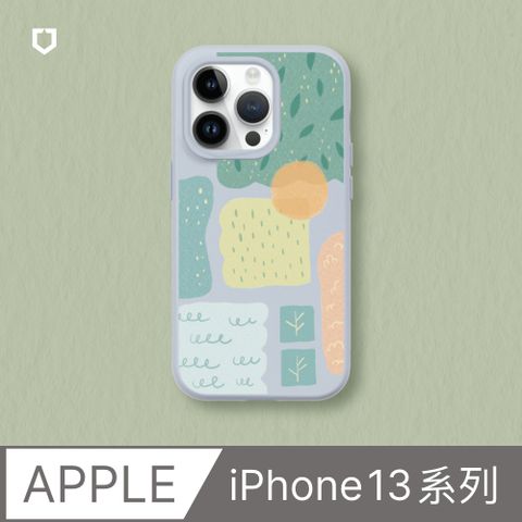 【犀牛盾】iPhone 13系列SolidSuit防摔背蓋手機殼∣獨家設計-森林幾何(多色可選)
