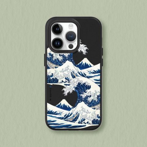 【犀牛盾】iPhone 13系列SolidSuit防摔背蓋手機殼∣獨家設計-浪濤1(多色可選)