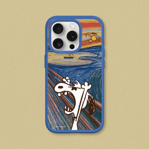 【犀牛盾】iPhone 13系列SolidSuit(MagSafe兼容)手機殼∣史努比X頂尖藝術大師系列-吶喊-1(多色可選)