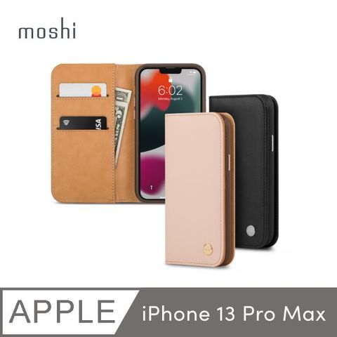 Moshi 摩仕 iPhone 13 Pro Max Overture 磁吸可拆式卡夾型皮套