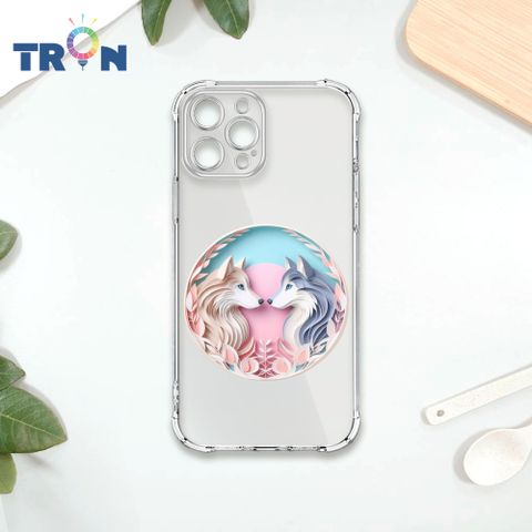 TRON IPhone 13 PRO MAX 可愛紙雕哈士奇 四角防摔殼 手機殼