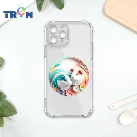 TRON IPhone 13 PRO MAX 可愛紙雕天竺鼠 四角防摔殼 手機殼