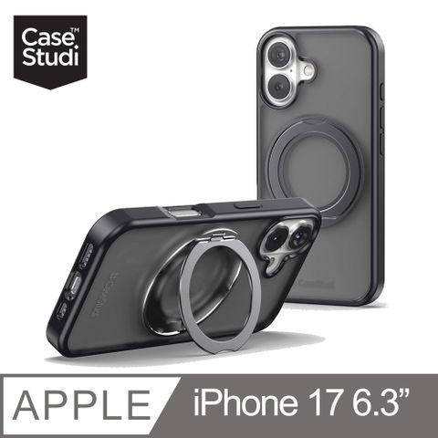 CaseStudi iPhone 17 6.3吋 Mag+透黑磁吸可旋轉站立防摔殼