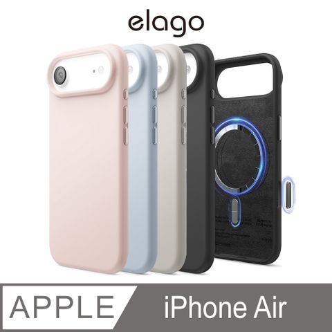 【elago】iPhone 17 Air 磁吸防摔矽膠手機殼(相機鍵按鈕)