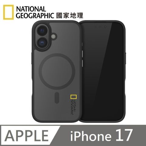 National Geographic 國家地理 Matte 磁吸霧面保護殼 MagSafe 適用 iPhone 17 - 黑色