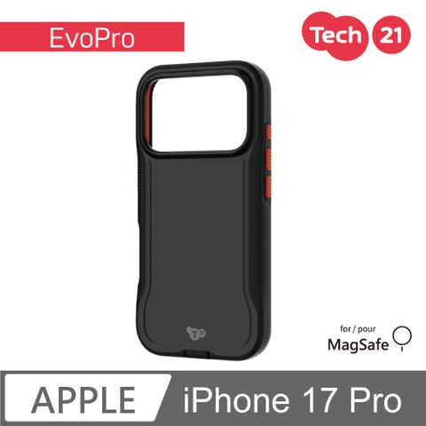 Tech21 iPhone 17 Pro 6.3吋 EvoPro 磁吸極境防摔保護殼-黑