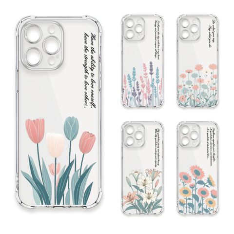 TRON iPhone 17 Air 小清新花朵透明殼 四角防摔 軟殼 手機殼