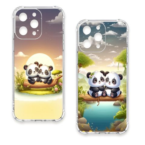 TRON iPhone 17 Air 可愛萌熊貓 四角防摔 軟殼 手機殼