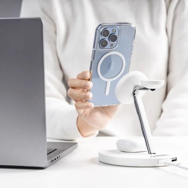 SwitchEasy 魚骨牌 MagPower 四合一無線充電支架(支援MagSafe