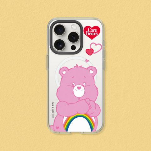 【犀牛盾】iPhone 14系列Clear(MagSafe 兼容)透明防摔手機殼｜Care Bears系列-Cheer Bear