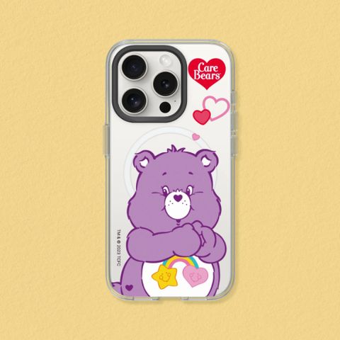 【犀牛盾】iPhone 14系列Clear(MagSafe 兼容)透明防摔手機殼｜Care Bears系列-Best Friend Bear