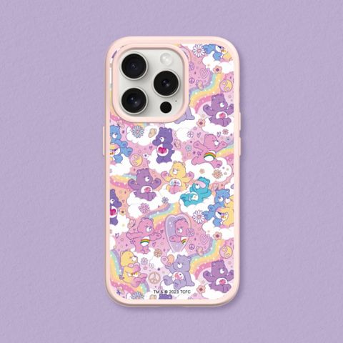 【犀牛盾】iPhone 14系列SolidSuit(MagSafe兼容)防摔手機殼｜Care Bears系列-粉紫樂園
