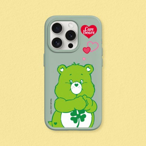【犀牛盾】iPhone 14系列SolidSuit防摔背蓋手機殼｜Care Bears系列-Good Luck Bear(多色可選)