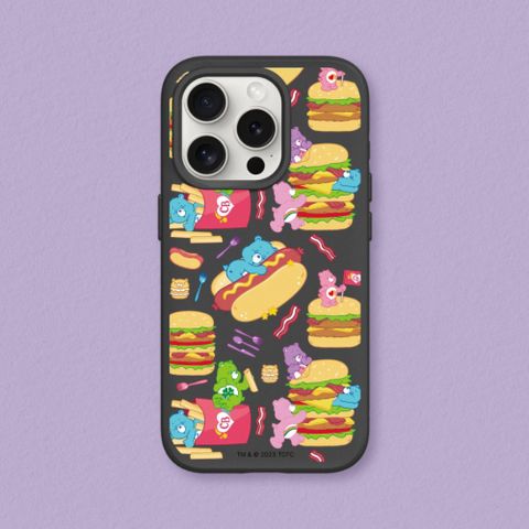 【犀牛盾】iPhone 12系列SolidSuit防摔背蓋手機殼｜Care Bears系列-美食派對(多色可選)