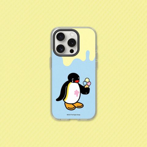 RHINOSHIELD 犀牛盾 iPhone 15系列Clear透明防摔手機殼Pingu企鵝家族系列-Pingu - 我的冰淇淋