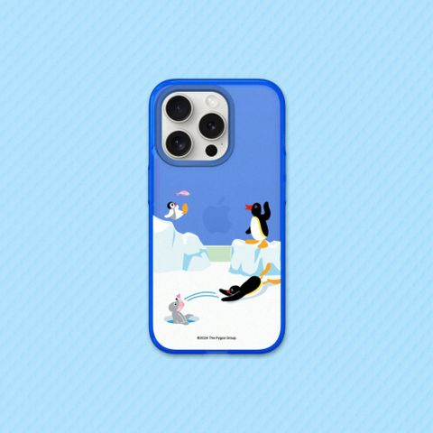 RHINOSHIELD 犀牛盾 iPhone 14系列JellyTint透明防摔手機殼Pingu企鵝家族-魚的接力賽