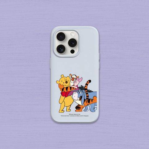 【犀牛盾】iPhone 13系列SolidSuit(MagSafe兼容)防摔背蓋手機殼｜小熊維尼系列-最好的朋友(多色可選)