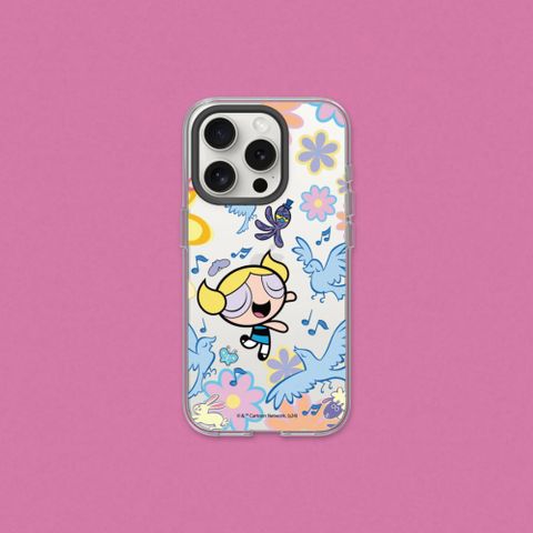 【犀牛盾】iPhone 13系列Clear透明防摔手機殼｜飛天小女警系列-泡泡