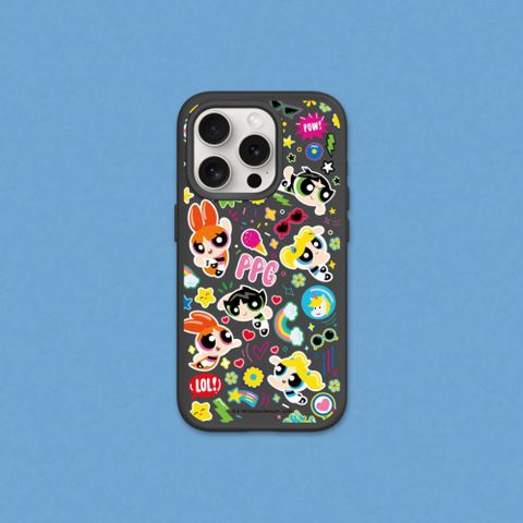 【犀牛盾】iPhone 13系列SolidSuit防摔背蓋手機殼｜飛天小女警系列-可愛小女警貼紙款(多色可選)