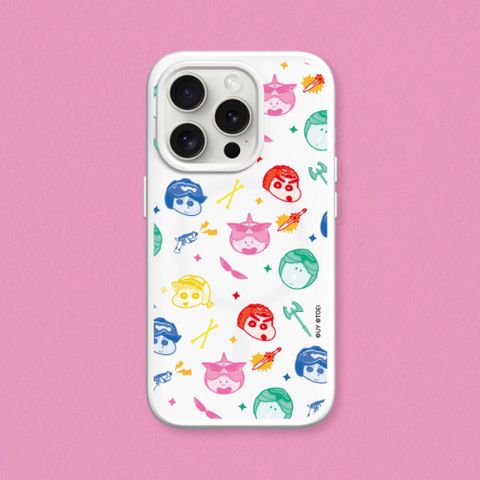 iPhone 14系列SolidSuit(MagSafe兼容)手機殼｜蠟筆小新X超級戰隊系列-春日部防衛隊大頭款(多色可選)