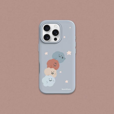【犀牛盾】iPhone 16系列SolidSuit防摔背蓋手機殼-相機鍵按鈕版｜方坊系列-摘星星
